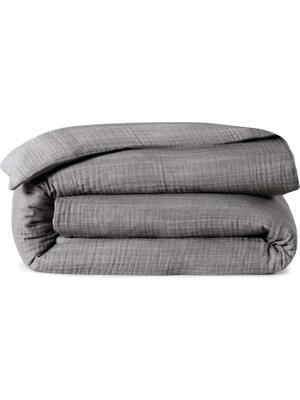 L’appartement Plush Airply Anthracite Pamuklu Çift Kişilik Nevresim 200 x 220 cm