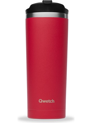 Qwetch QM6097 Isı Yalıtımlı Kırmızı Termos Mug 470 ml