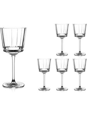 Cristal D'arques Macassar Kristal Şeffaf 6'lı Kadeh Seti