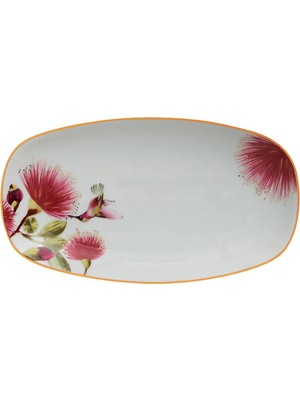 The Grade Studio Floral Collection Porselen 2'li Kayık Tabak Seti