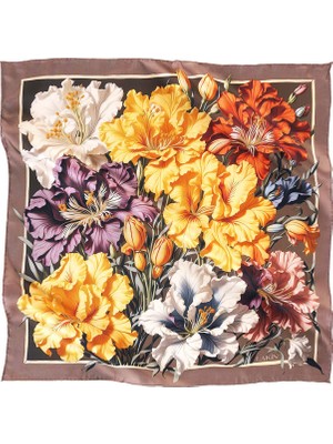 Floral Waltz Twill Ipek Kadın Eşarp