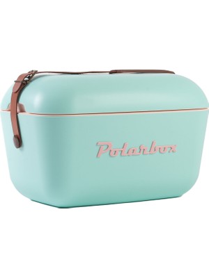 Polarbox Deri Kayışlı Turkuaz-Pembe Soğuk ve Sıcak Tutucu Thermo Çanta 12 Lt