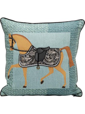 Kare Design Horse Plaid Viskon Yastık 45X45 cm