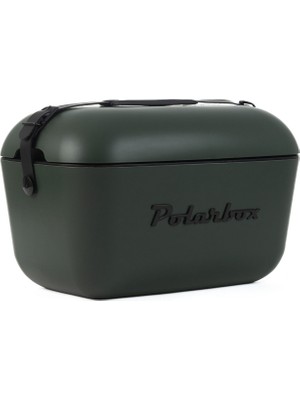 Polarbox Green Forest - Black Deri Kayışlı Soğuk ve Sıcak Tutucu Termal Çanta 12 Lt
