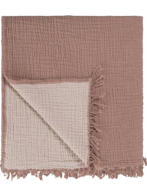 Barine Cocoon Tarçın Rengi %100 Pamuk King Size Yatak Örtüsü 240 x 260 cm