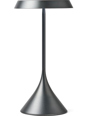Lexon Steli Lounge Shade Metalik Gri Alüminyum LED Masa Lambası