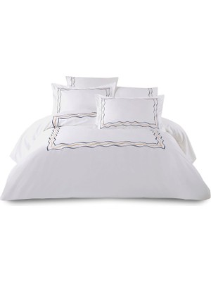 DK Store Pisa Beyaz Çift Kişilik Nevresim Takımı 200X220 cm
