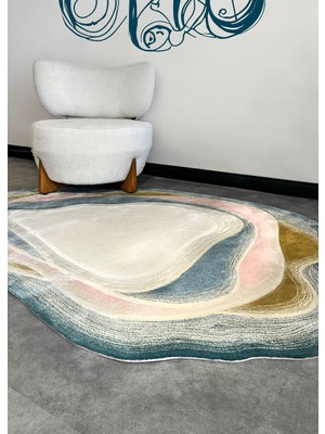 Loominology Rugs Çok Renkli Desenli Yün Halı