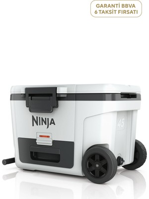 Ninja Frostvault Beyaz Tekerlekli Cooler Soğutucu 42,5 Lt