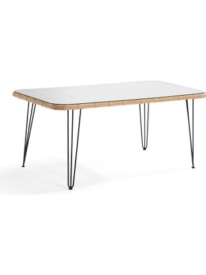L'unica Echo Naturel Rattan Bahçe Masası