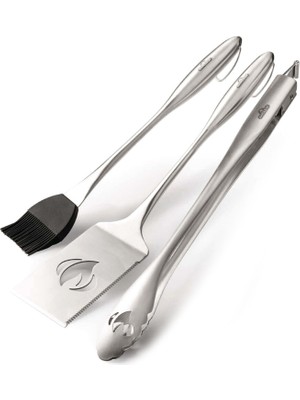 Napoleon Pro Çelik Spatula Maşa ve Sos Fırçası
