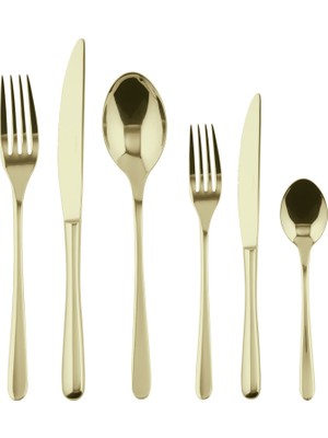 Sambonet Taste Paslanmaz Çelik 6 Kişilik Çatal Bıçak Takımı