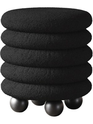 Hermhaus Bombs Siyah Bukle Puf