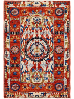 Borr Arts N Crafts Yün El Dokuma Halı 186X128 cm