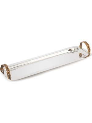 Mikasa Moor Antik Gold Kulplu Gümüş Baton Tepsi