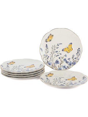 Mikasa Moor Butterfly Lovers 6'lı Porselen Pasta Tabağı 20 cm