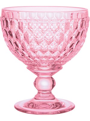 Villeroy & Boch Boston Colour Pembe Kristal Ayaklı Dondurma Kokteyl Kadehi