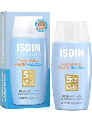 Isdin Fotoprotector Fusion Water Magic Spf+50 Pediatrics SPF50+ Su Bazlı Çocuk Yüz Güneş Kremi 50 ml