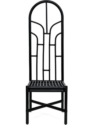 Bee Interiors Longback Siyah Bambu Sandalye