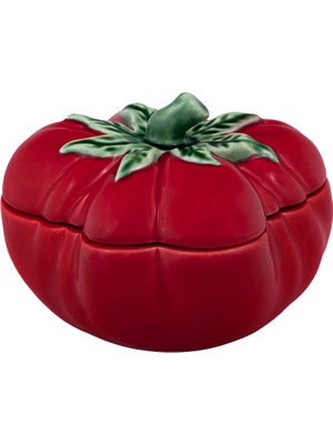 Bordallo Pinheiro Tomato Kırmızı Seramik Saklama Kabı
