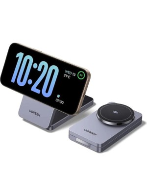 UGREEN 2si1 Arada 30W Magnetik Wireless Kablosuz Şarj Cihazı