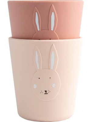 Trixie Mrs. Rabbit Pembe 2li Silikon Bardak