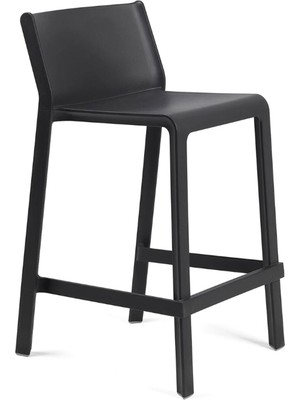 Nardi Trill Anthracite Istiflenebilir Mini Bar Sandalyesi