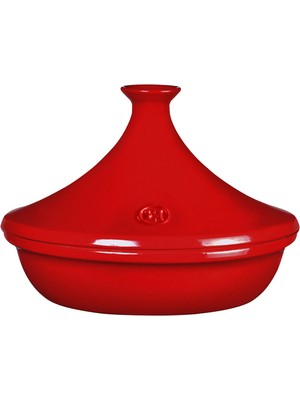 Emile Henry Kırmızı Seramik Tajin Tenceresi 27 cm