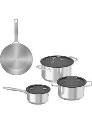Berghoff Culina Gri Çelik 7 Parça Tencere Seti