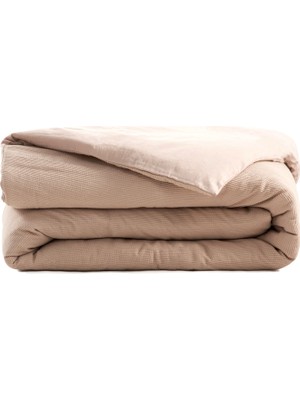 Barine Alford Bej %100 Pamuk Çift Kişilik Nevresim Kılıfı 200 x 220 cm