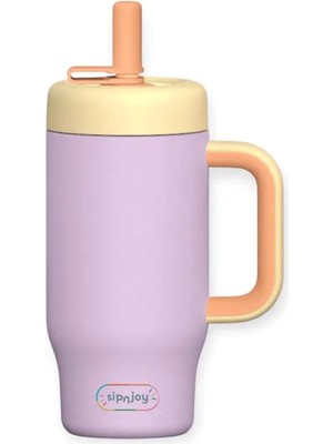 SipnJoy Handlehug Lila Çelik Tumbler 550 ml
