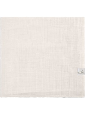 Barine Krem Müslin Yatak Örtüsü Pike 200X220 cm