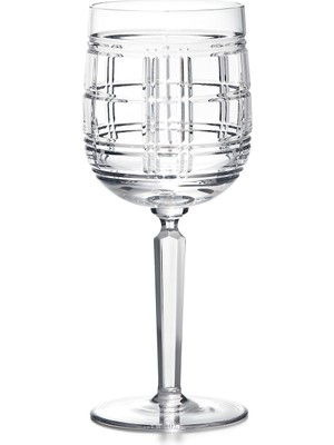 Ralph Lauren Hudson Plaid Kristal Cam Kırmızı Şarap Bardağı