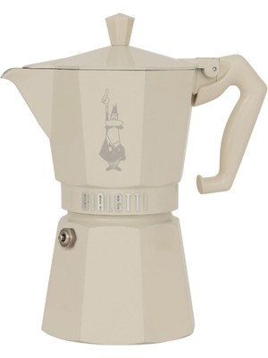 Bialetti Express Exclusive Krem Metal 3 Cup Moka Pot