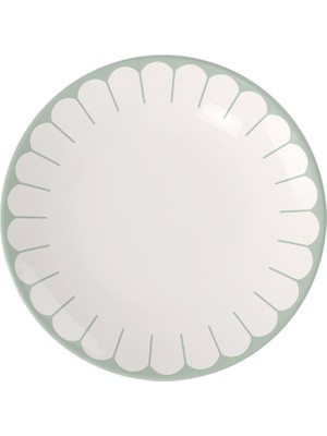 Villeroy & Boch Fleur Vert Yeşil Porselen Yemek Tabağı 27 cm