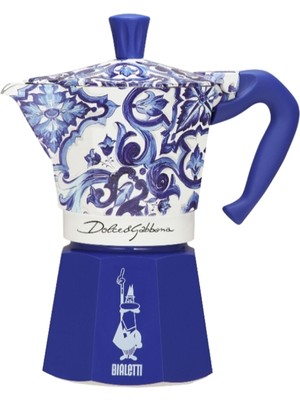Bialetti Dolce Gabbana Akdeniz Mavisi 6 Cup Moka Express