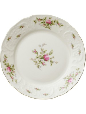 Rosenthal Sanssouci Elfenbein Ramona Desenli Porselen Pasta Tabağı 21 cm