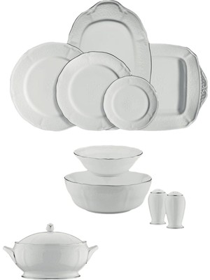 Noritake Princess Bouquet Platinum 85 Parça Yemek Takımı