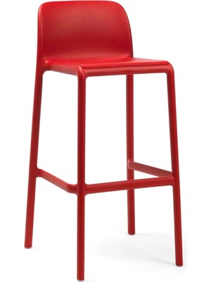 Nardi Faro Kırmızı Bar Sandalyesi
