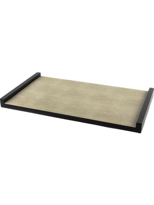 Mikasa Moor Sandy Ahşap Deri Kaplı Tepsi 45 cm