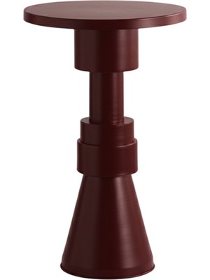 Pinot Interior Chess Stand Bordo Metal Yan Sehpa