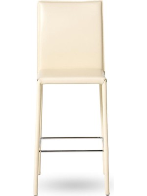 Sillc Roby Beige Deri Bar Sandalyesi