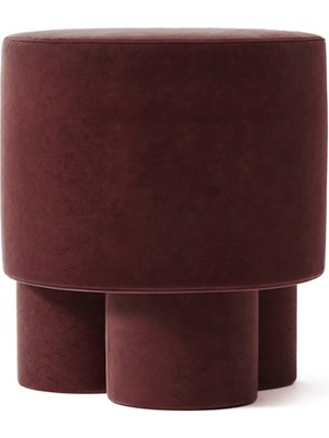 Hermhaus Boo Bordo Kadife Puf