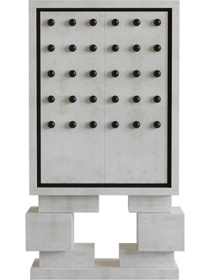 Hermhaus Sculpt Beyaz Lake Dolap Gardırop