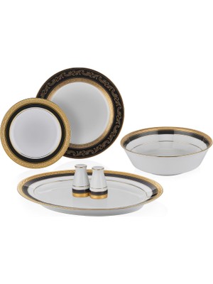 Noritake Crestwood Cobalt Gold Porselen 29 Parça 12 Kişilik Yemek Takımı