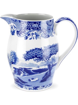 Spode Blue Italian Liverpool Porselen Sürahi