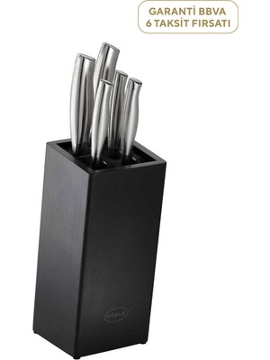 Rösle Basic Line Bambu Stantlı 5'li Bıçak Seti
