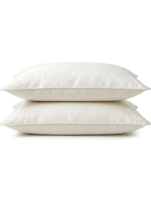 Qua Home Odin Ekru Pamuk Saten 2'li Yastık Kılıfı 50 x 70 cm