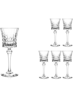 Cristal D'arques Lady Diamond 6'lı Şeffaf Kadeh