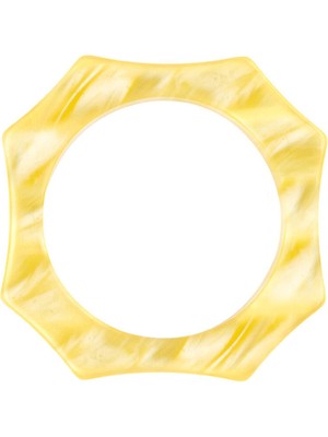 Capdeco Accessories Sarı Akrilik Peçete Yüzüğü